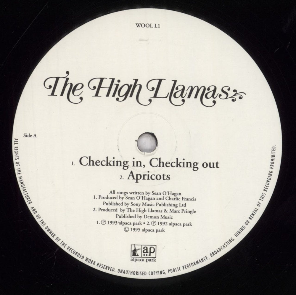 The High Llamas Checking In, Checking Out UK 12" vinyl single (12 inch record / Maxi-single) LLA12CH834909