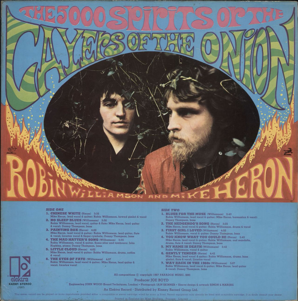 The Incredible String Band The 5000 Spirits Or The Layers Of The Onion UK vinyl LP album (LP record)