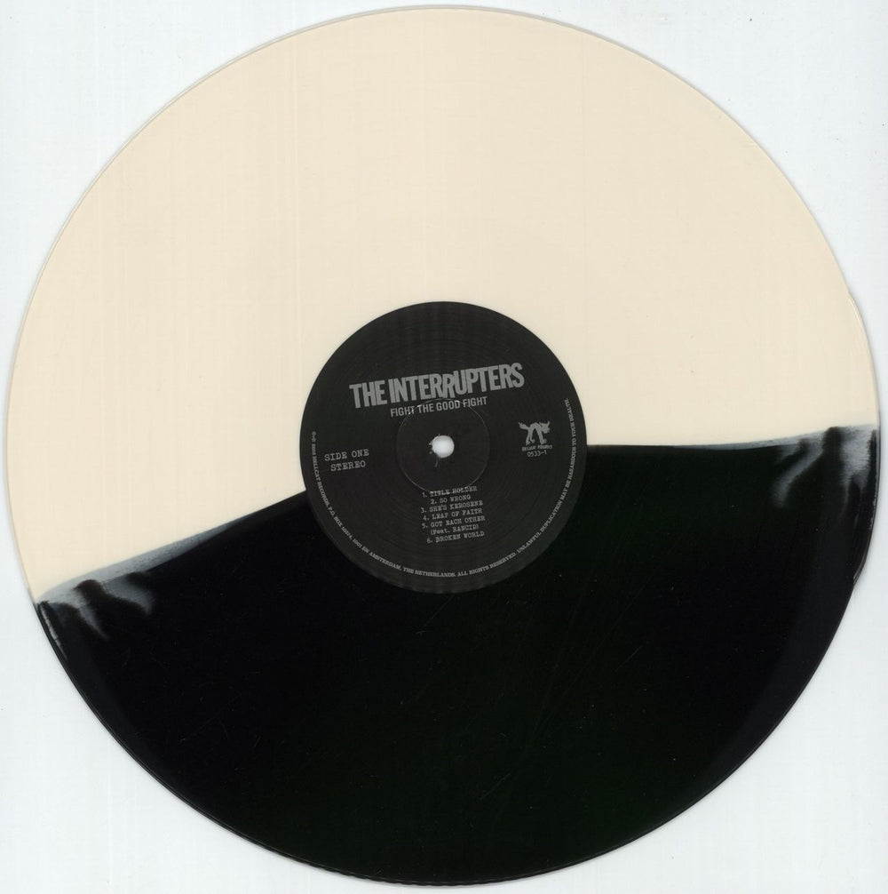 The Interrupters Fight The Good Fight Black - Black/Bone Split Vinyl UK vinyl LP album (LP record) 9HNLPFI878100