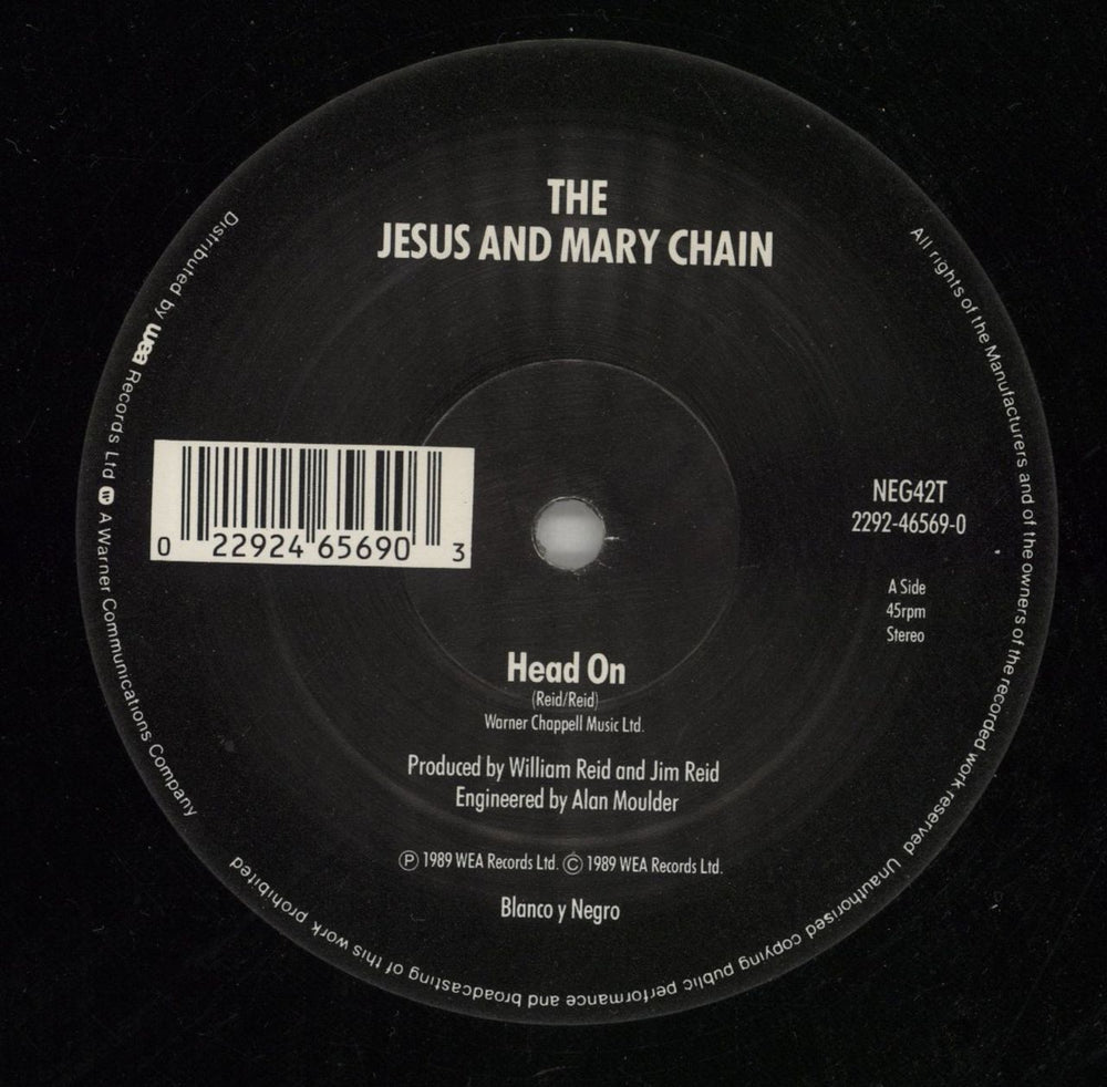 The Jesus & Mary Chain Head On UK 12" vinyl single (12 inch record / Maxi-single) JMC12HE109907
