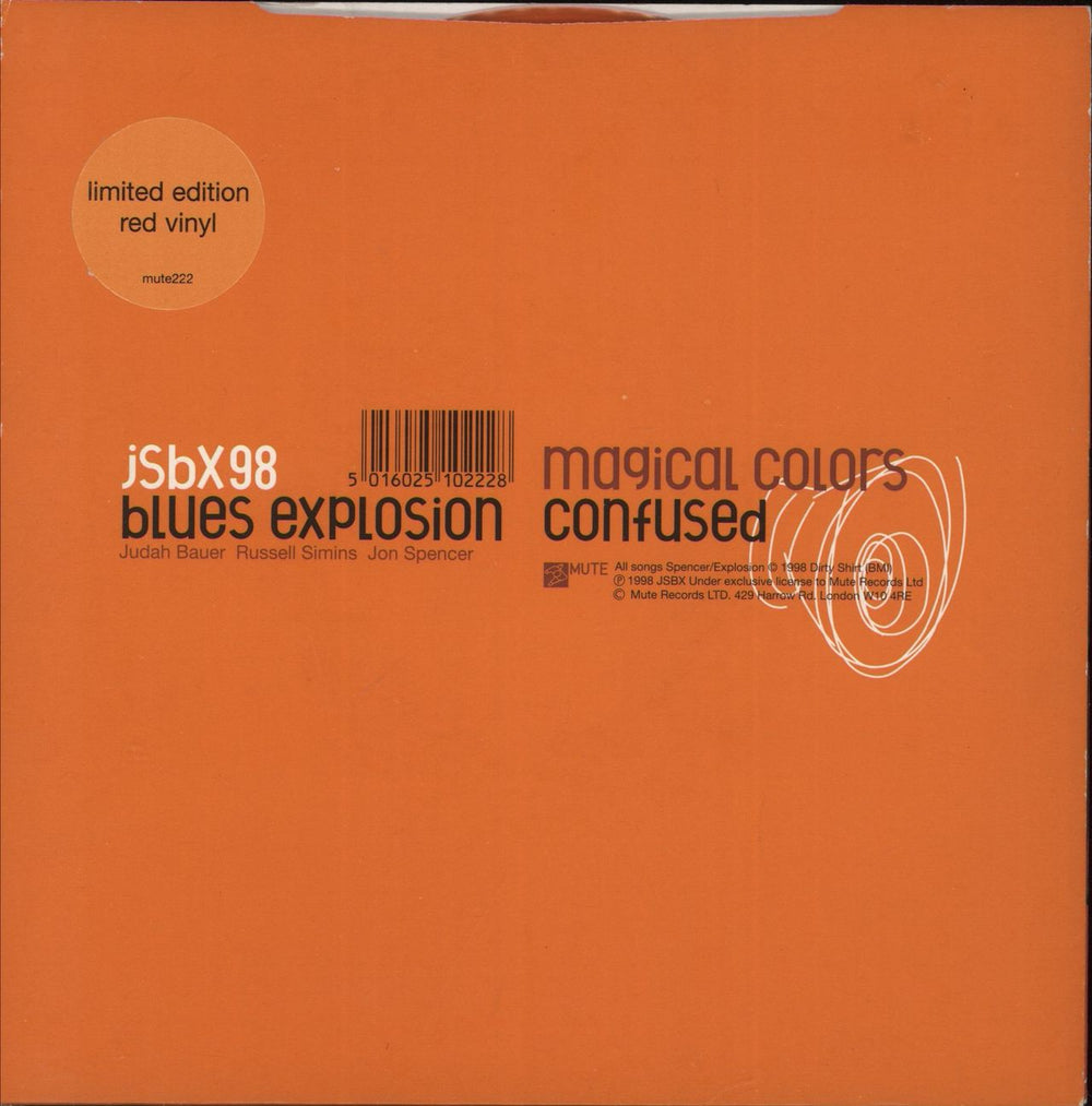 The Jon Spencer Blues Explosion Magical Colours UK 7" vinyl single (7 inch record / 45) 5016025102228