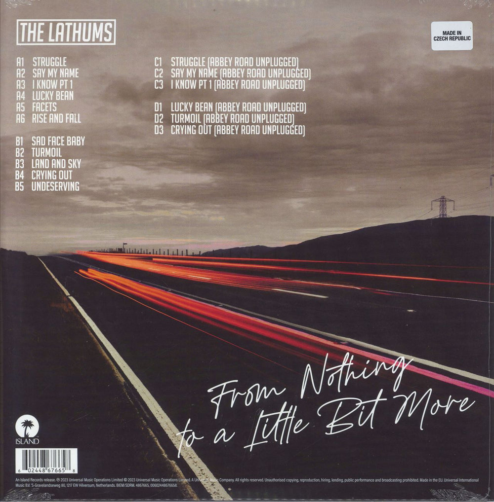 The Lathums From Nothing To A Little Bit More - Yellow Vinyl UK 2-LP vinyl record set (Double LP Album) 602448676658