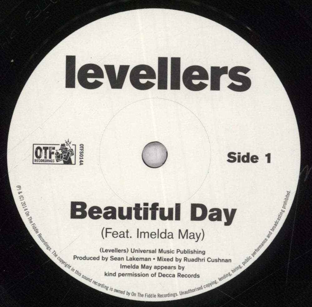 The Levellers Beautiful Day UK 7" vinyl single (7 inch record / 45) LVL07BE764540