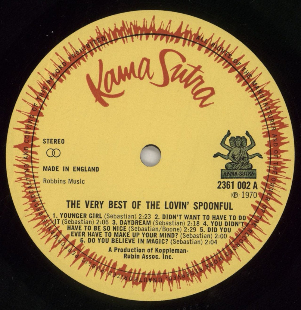 The Lovin' Spoonful The Greatest Hits Of The Lovin' Spoonful UK vinyl LP album (LP record) LSPLPTH373826