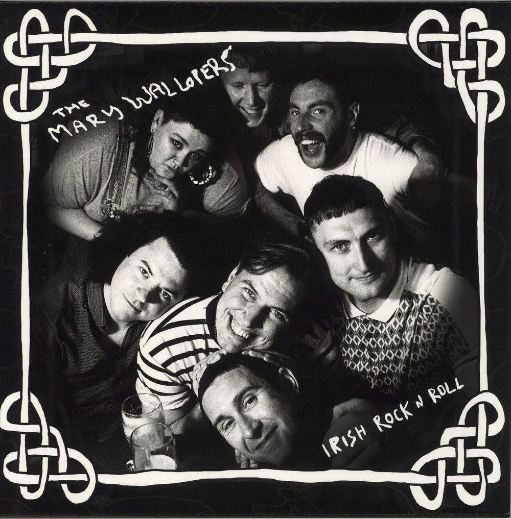 The Mary Wallopers Irish Rock 'N' Roll - Black In Clear Vinyl - Autographed Print UK vinyl LP album (LP record)