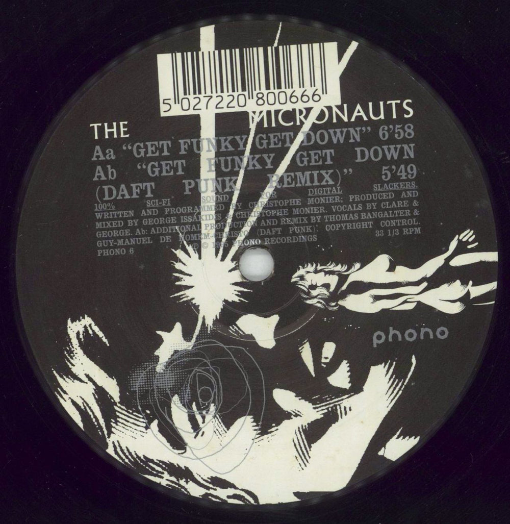 The Micronauts Get Funky Get Down UK 12" vinyl single (12 inch record / Maxi-single) PHONO6
