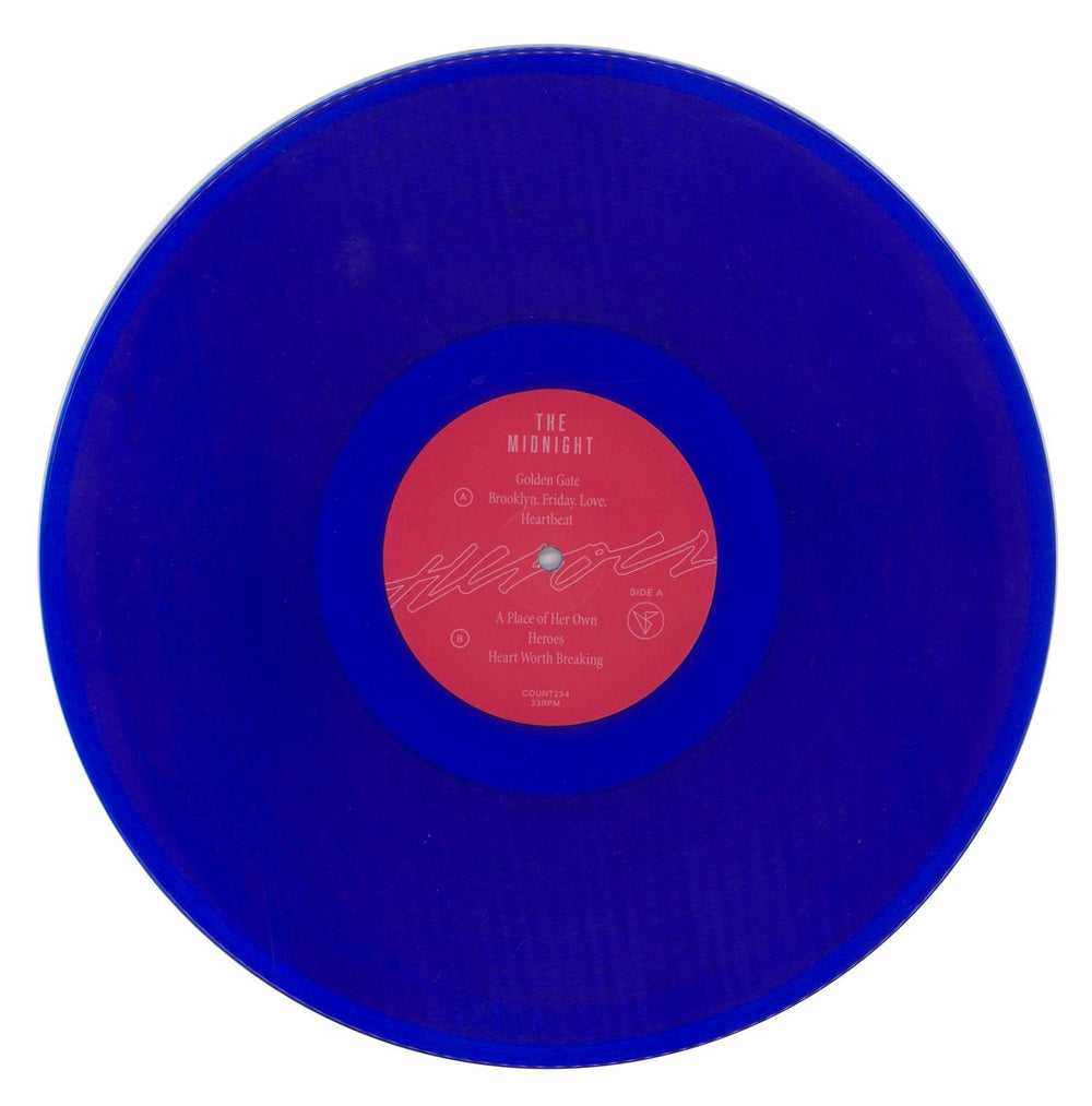 The Midnight Heroes - Blue Vinyl UK 2-LP vinyl record set (Double LP Album) 3Y-2LHE859659