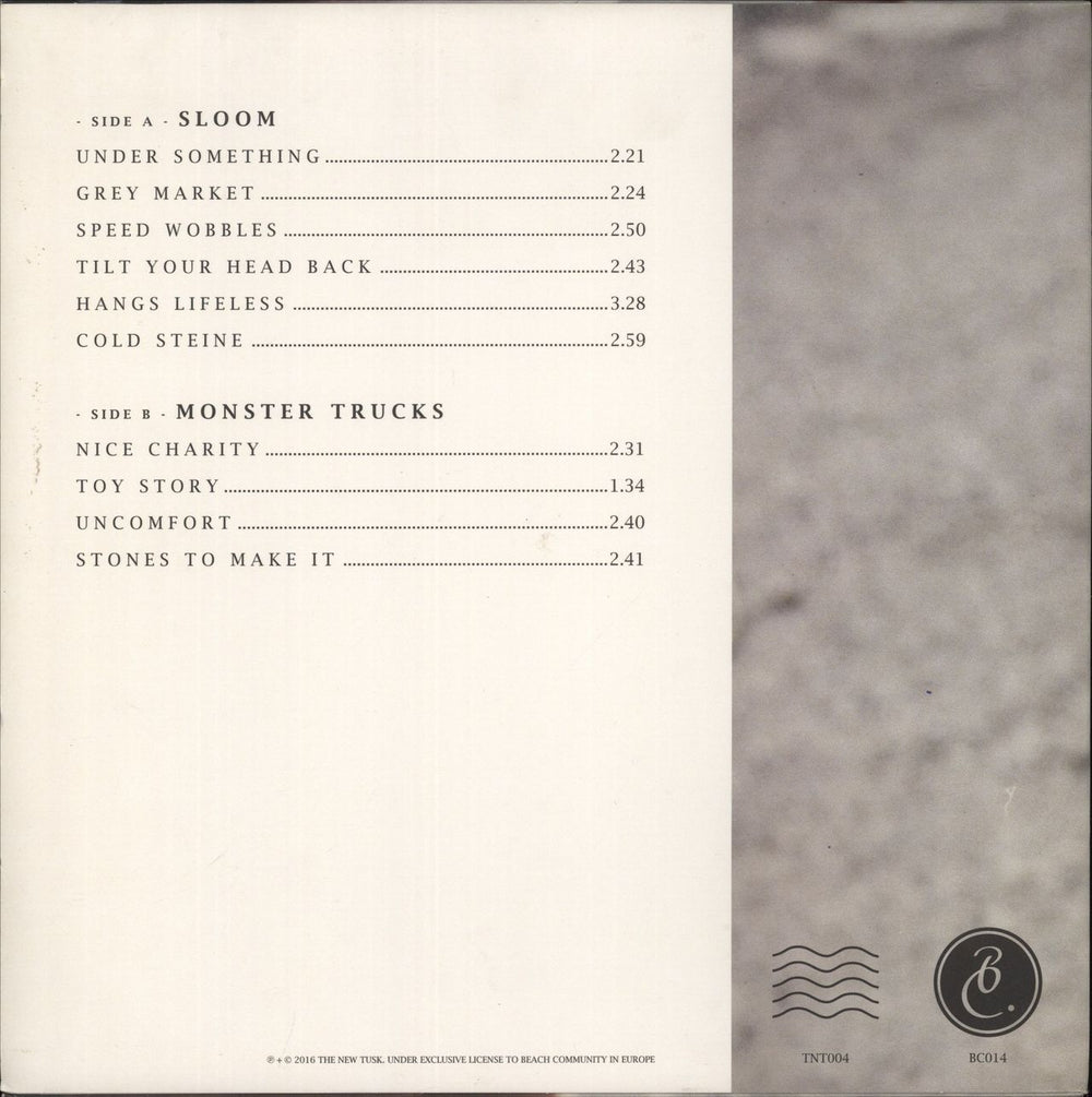 The New Tusk Sloom - Orange Vinyl UK 12" vinyl single (12 inch record / Maxi-single)