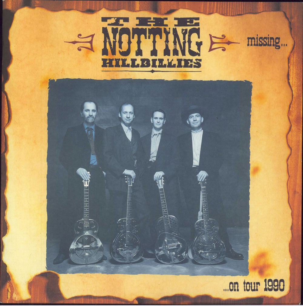 The Notting Hillbillies Missing... On Tour 1990 UK tour programme TOUR PROGRAMME