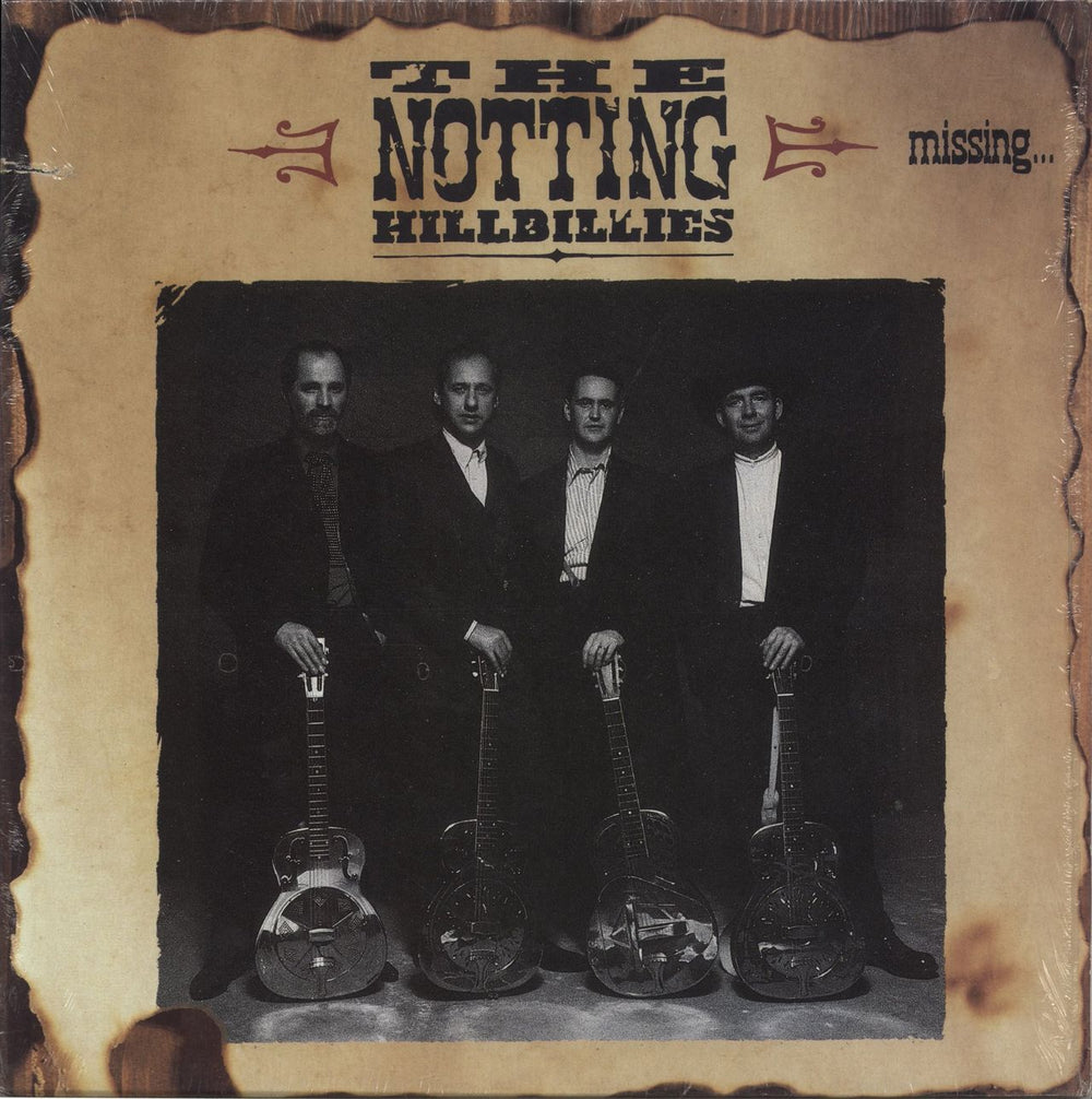 The Notting Hillbillies Missing... Presumed Having A Good Time - shrink US vinyl LP album (LP record) 926147-1