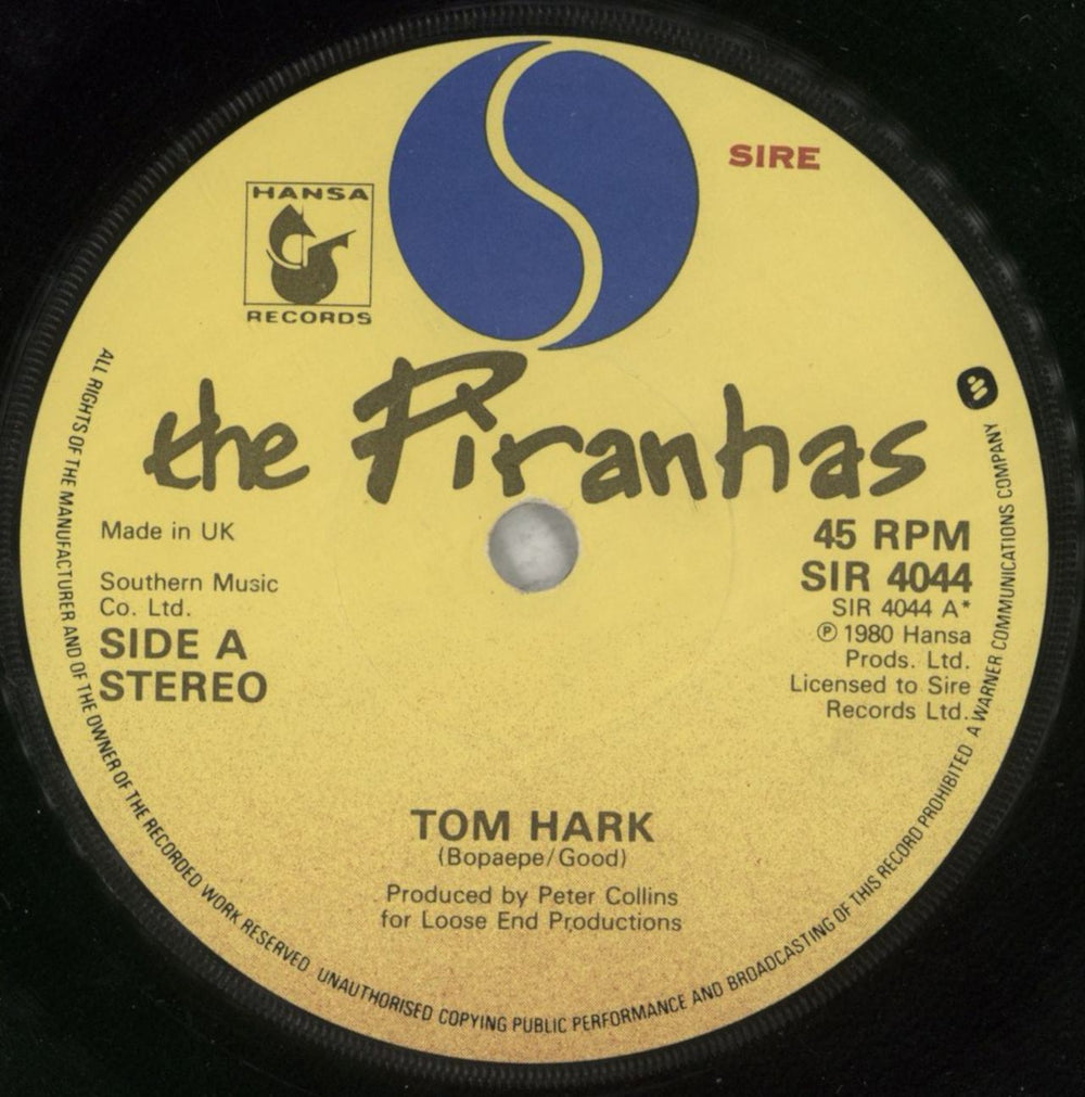 The Piranhas The Piranhas Play Kwela! UK 7" vinyl single (7 inch record / 45) TPI07TH317517