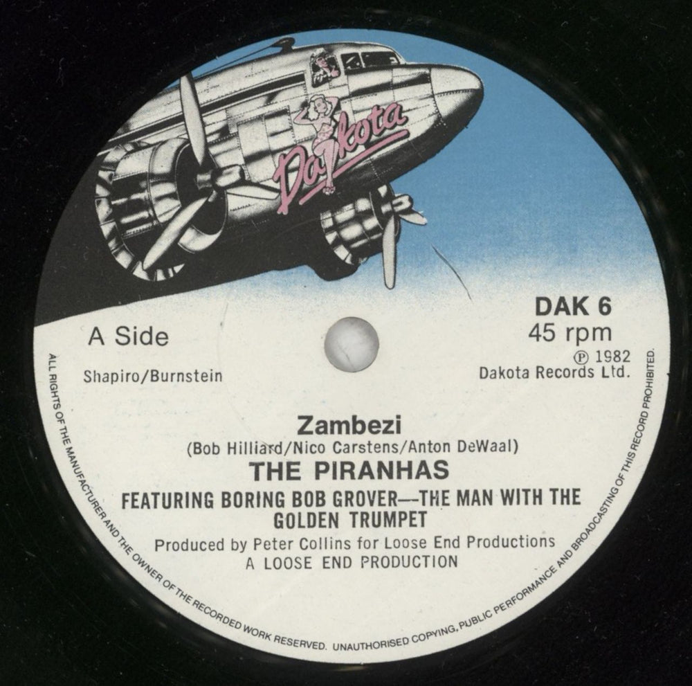 The Piranhas Zambezi UK 7" vinyl single (7 inch record / 45) TPI07ZA633074
