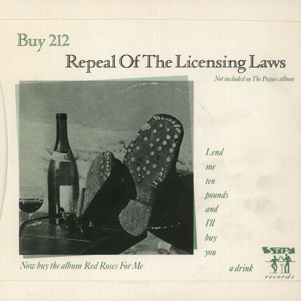 The Pogues The Boys From The County Hell - Green Tint UK 7" vinyl single (7 inch record / 45)