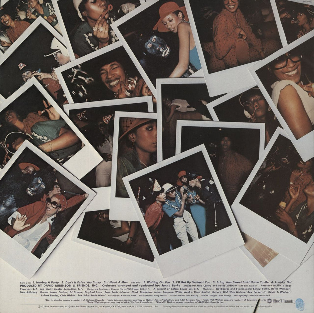 The Pointer Sisters Having A Party US vinyl LP album (LP record)