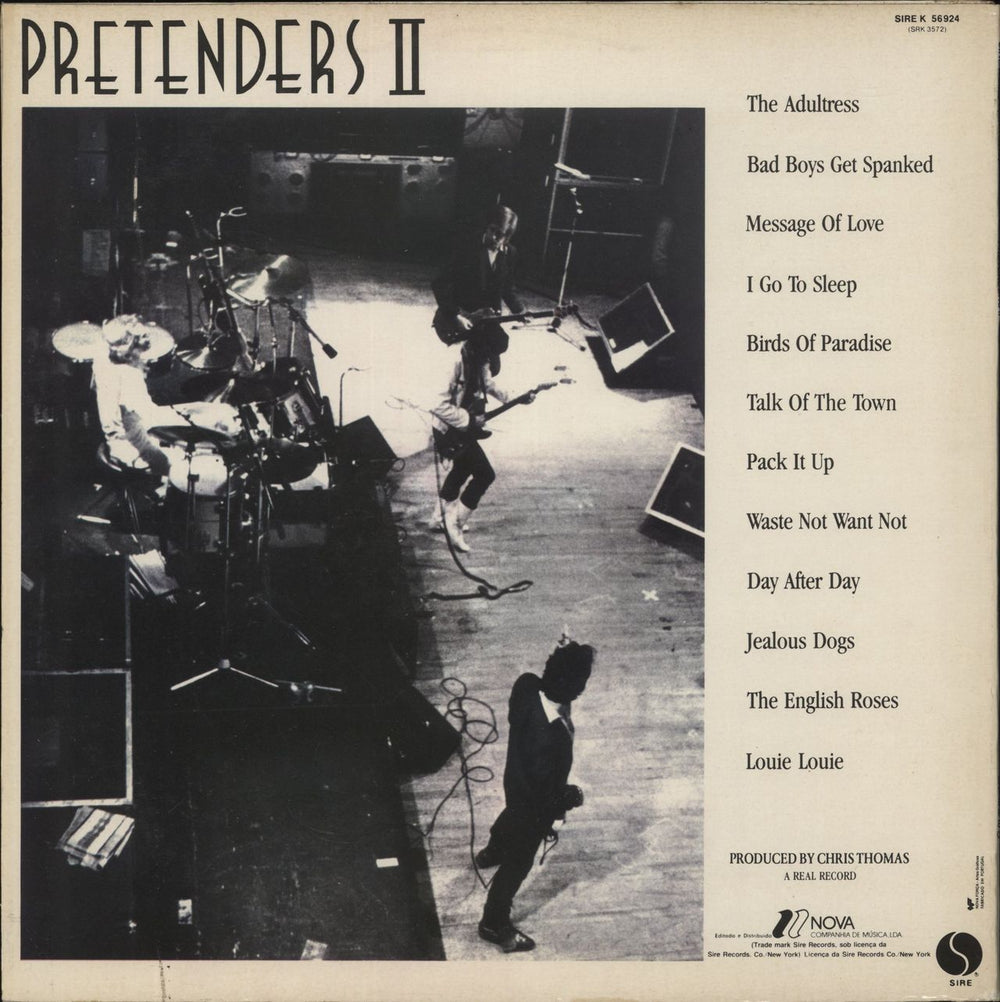 The Pretenders Pretenders II Portuguese vinyl LP album (LP record)