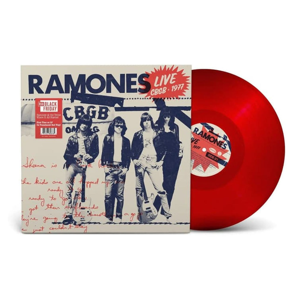 The Ramones Live CBGB 1977 - RSD Black Friday 2025 - Red Vinyl - Sealed UK vinyl LP album (LP record) 81227808785