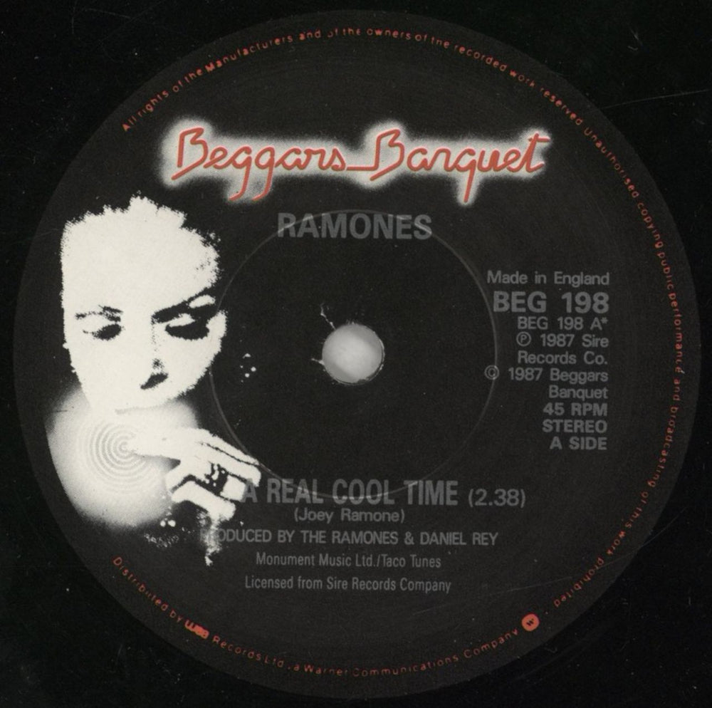 The Ramones Real Cool Time UK 7" vinyl single (7 inch record / 45) RAM07RE152094