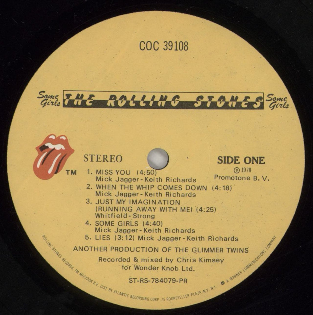 The Rolling Stones Some Girls - 2nd - BPGY US vinyl LP album (LP record) ROLLPSO864963