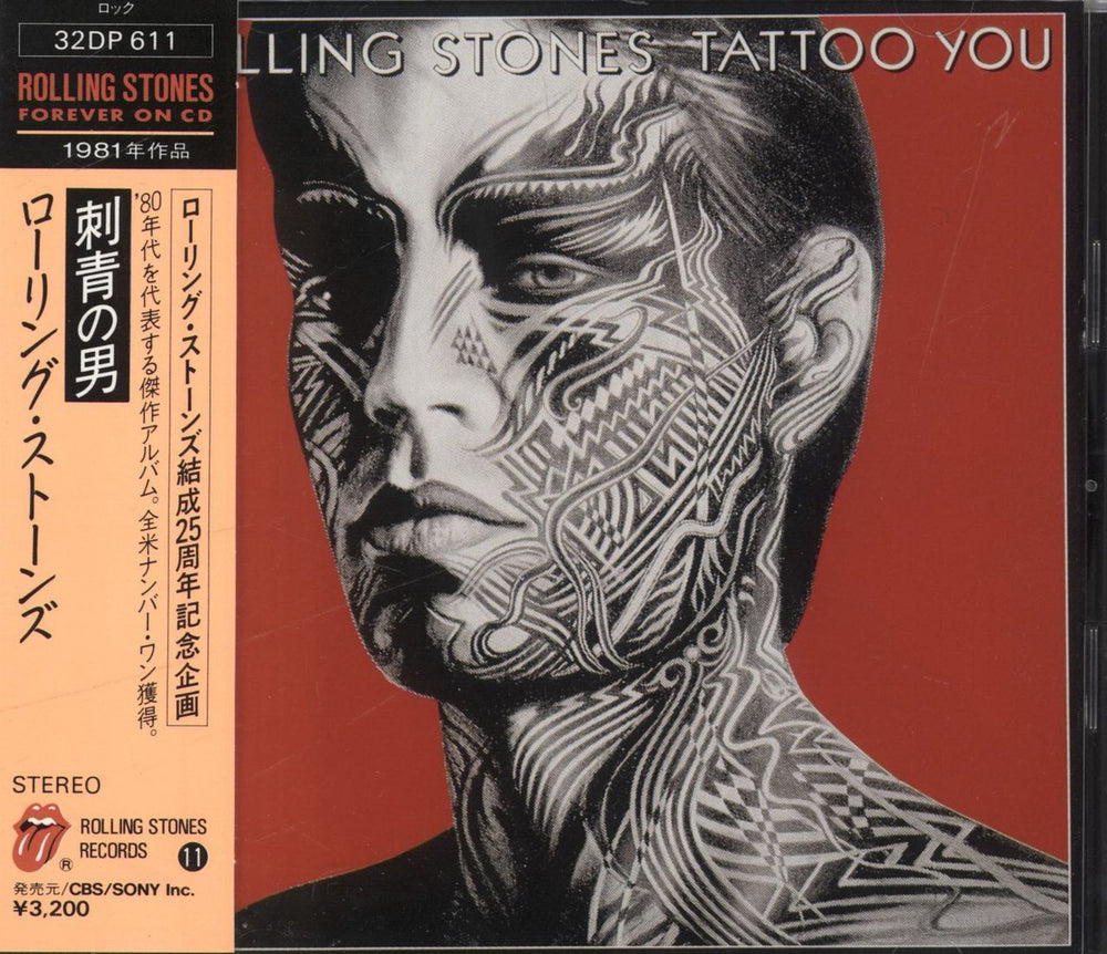 The Rolling Stones Tattoo You Japanese CD album (CDLP) 32DP611