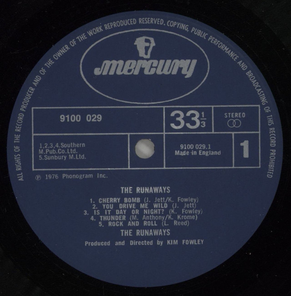 The Runaways The Runaways UK vinyl LP album (LP record) RWSLPTH672186