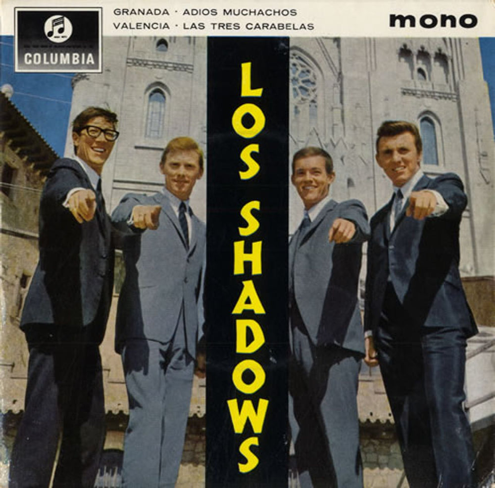 The Shadows Los Shadows EP - 'Pointing' Sleeve UK 7" vinyl single (7 inch record / 45) SEG8278
