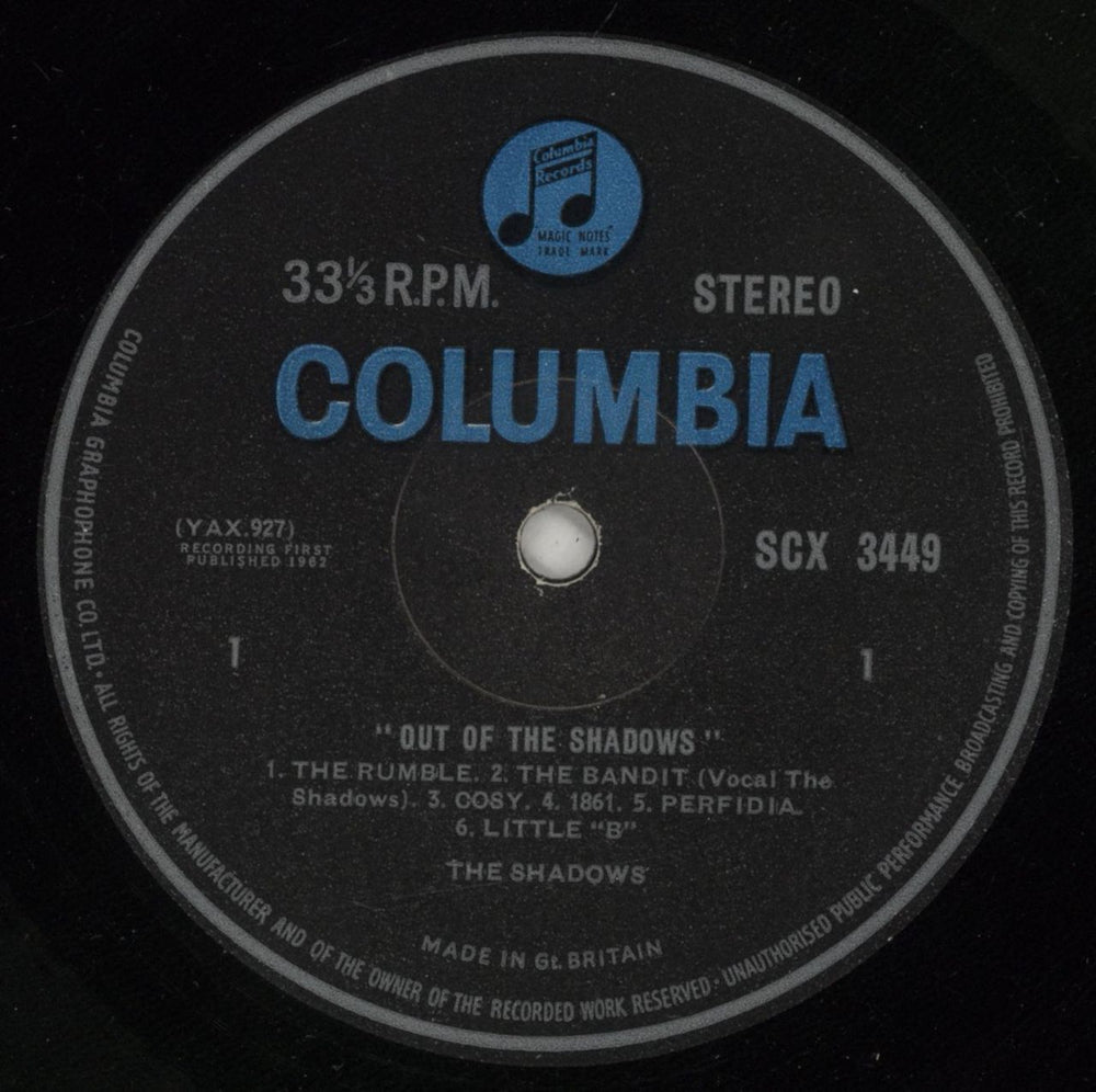 The Shadows Out Of The Shadows - 2nd UK vinyl LP album (LP record) SHDLPOU240574