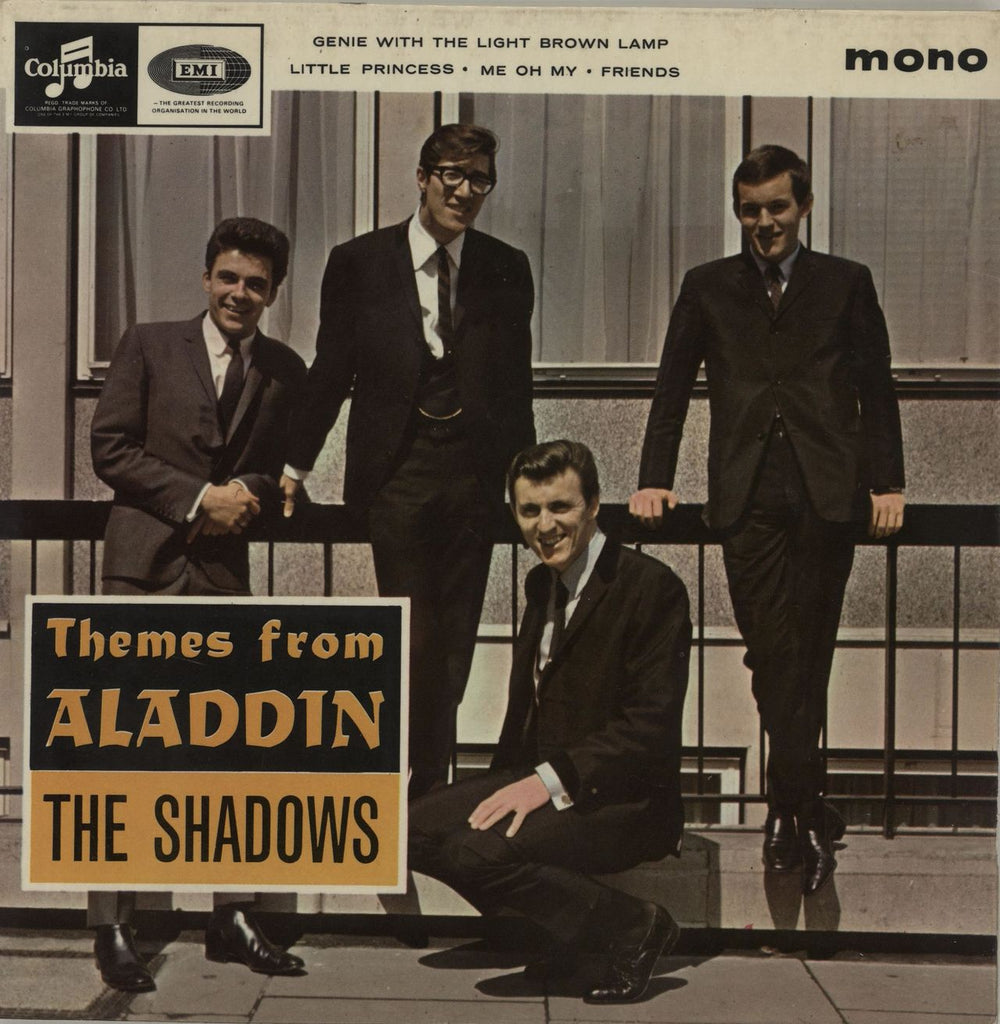 The Shadows Themes From Aladdin UK 7" vinyl single (7 inch record / 45) SEG8396