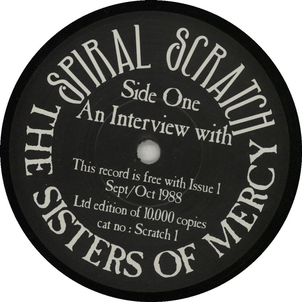 The Sisters Of Mercy An Interview With The Sisters Of Mercy UK Promo 7" vinyl single (7 inch record / 45) SCRATCH1