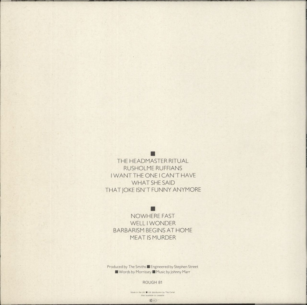 The Smiths Meat Is Murder + PR UK vinyl LP album (LP record) SMILPME863905