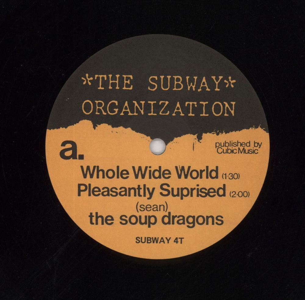 The Soup Dragons Whole Wide World UK 12" vinyl single (12 inch record / Maxi-single) DRA12WH35528