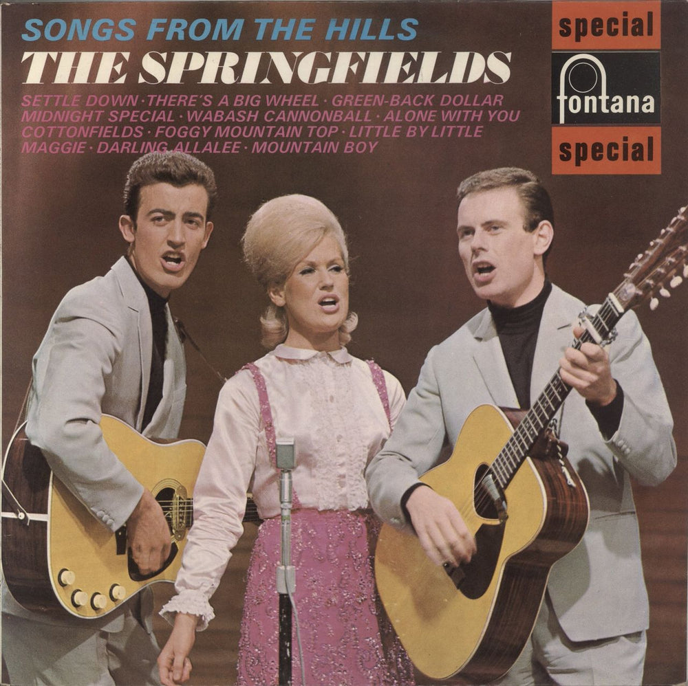 The Springfields (Folk) Songs From The Hills UK vinyl LP album (LP record) SFL13081