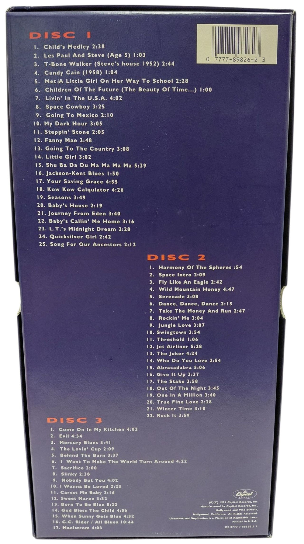 The Steve Miller Band Box Set US CD Album Box Set