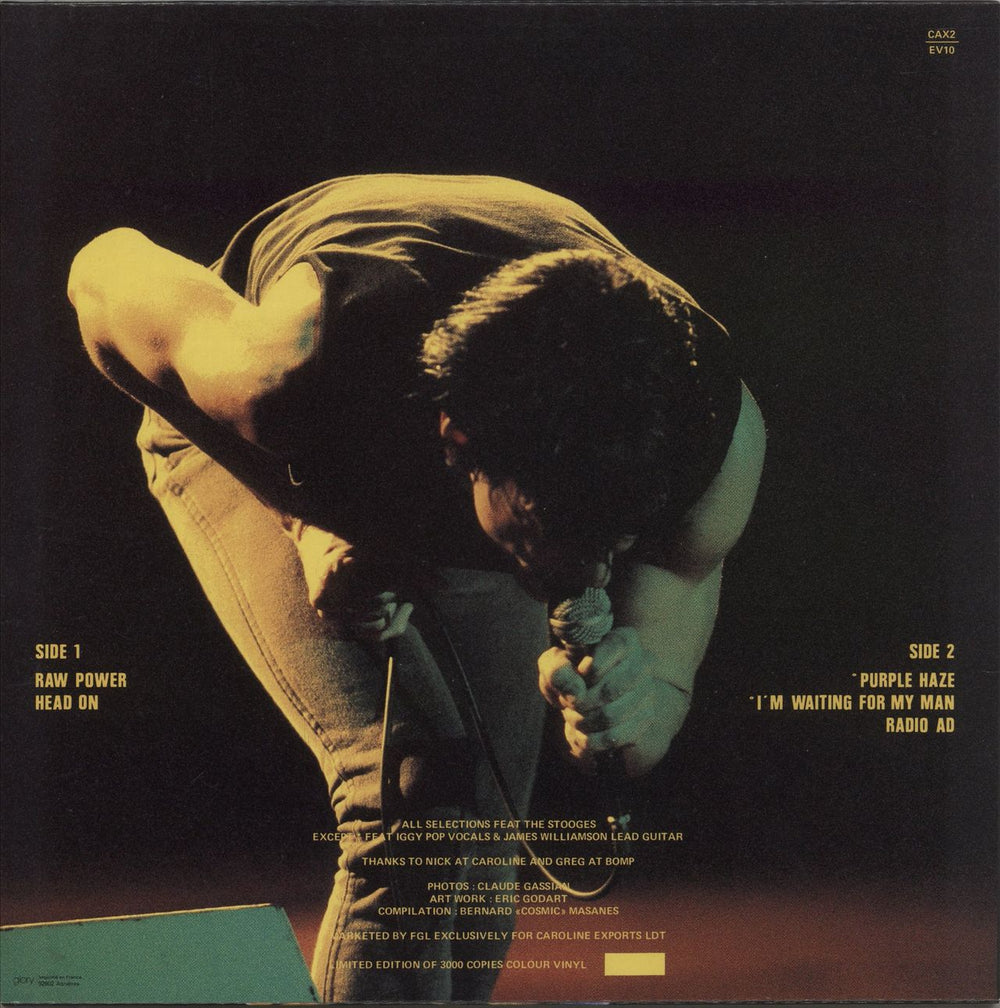 The Stooges Raw Power - Pink Vinyl French 12" vinyl single (12 inch record / Maxi-single)