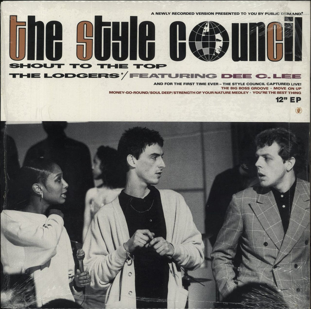 The Style Council Shout To The Top - Shrink Canadian 12" vinyl single (12 inch record / Maxi-single) STYLE1