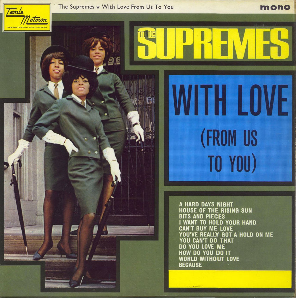 The Supremes With Love From Us To You UK vinyl LP album (LP record) TML11002