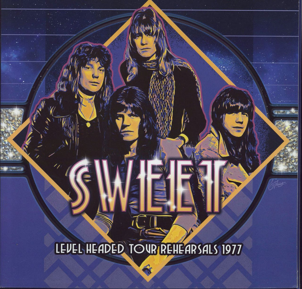 The Sweet Level Headed Tour Rehearsals 1977 - Blue Vinyl US vinyl LP album (LP record) RRC-0003