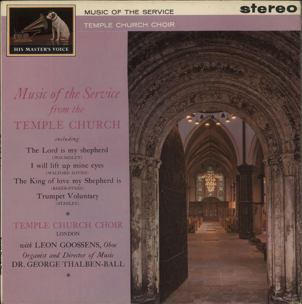 The Temple Church Choir Music Of The Service - 1st UK vinyl LP album (LP record) CSD1415