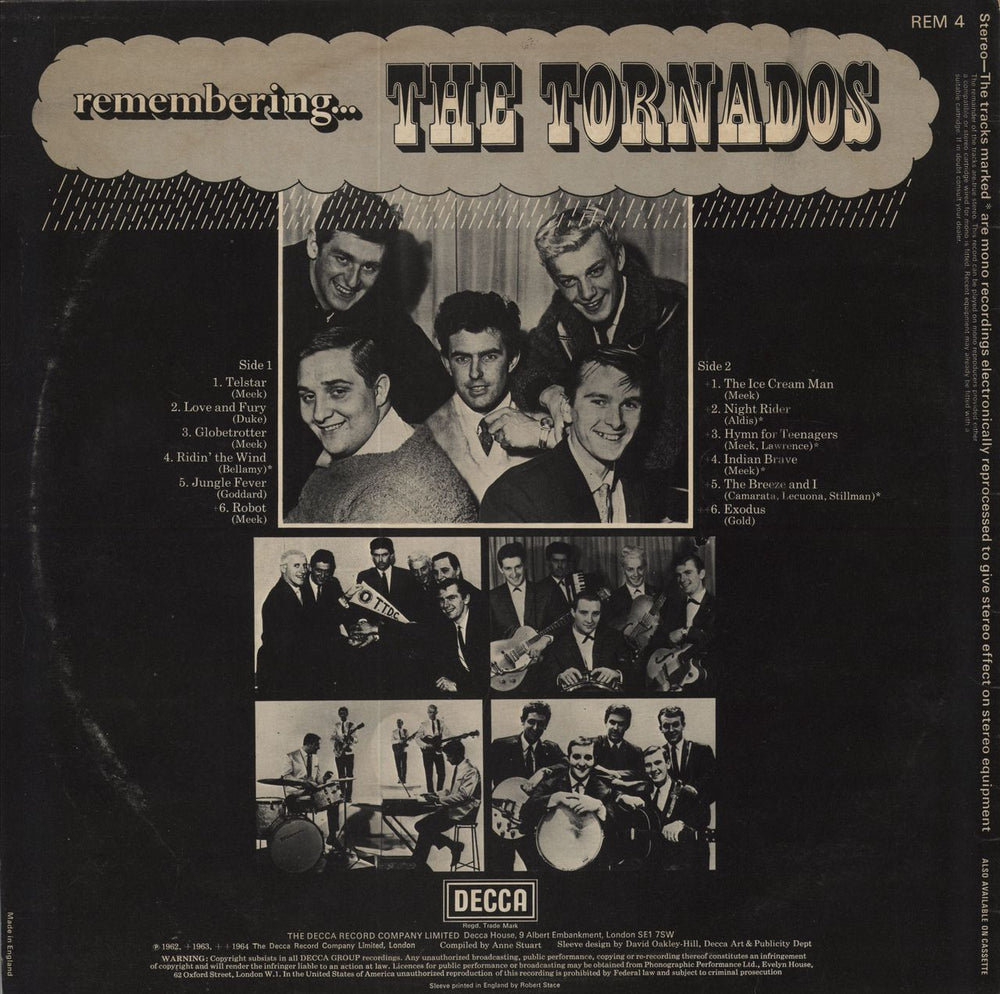 The Tornados Remembering... The Tornados UK vinyl LP album (LP record)