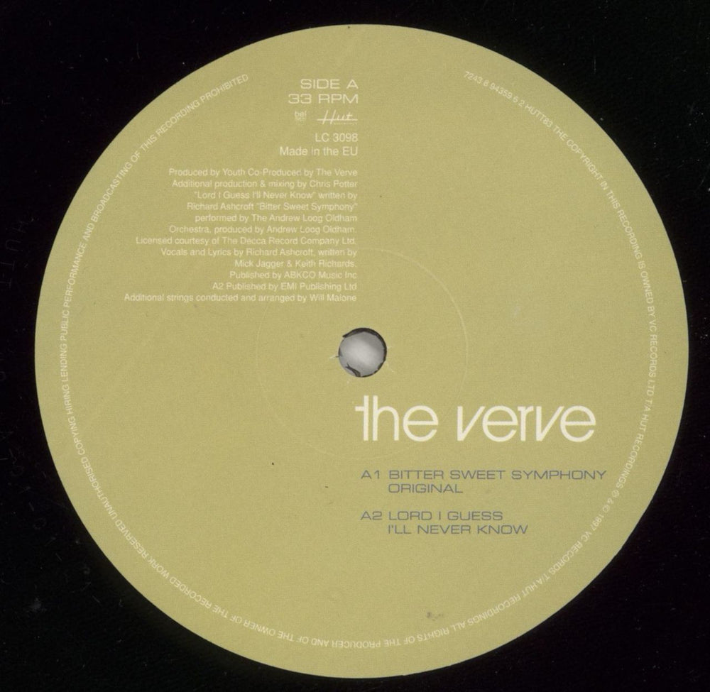 The Verve Singles - Complete - EX UK 12" vinyl single (12 inch record / Maxi-single) VVE12SI733785