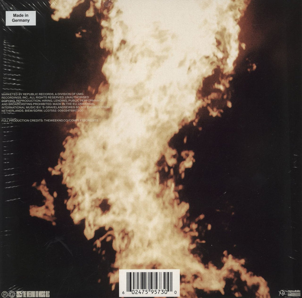 The Weeknd Hurry Up Tomorrow | The Complete Edition - Clear Vinyl - Expanded 22-Track Release - US 2-LP vinyl record set (Double LP Album) 602475957300