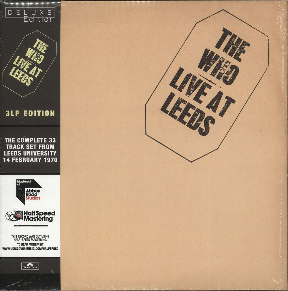 The Who Live At Leeds - Deluxe Edition - Half Speed Master - Sealed UK 3-LP vinyl record set (Triple LP Album) 0600753698075