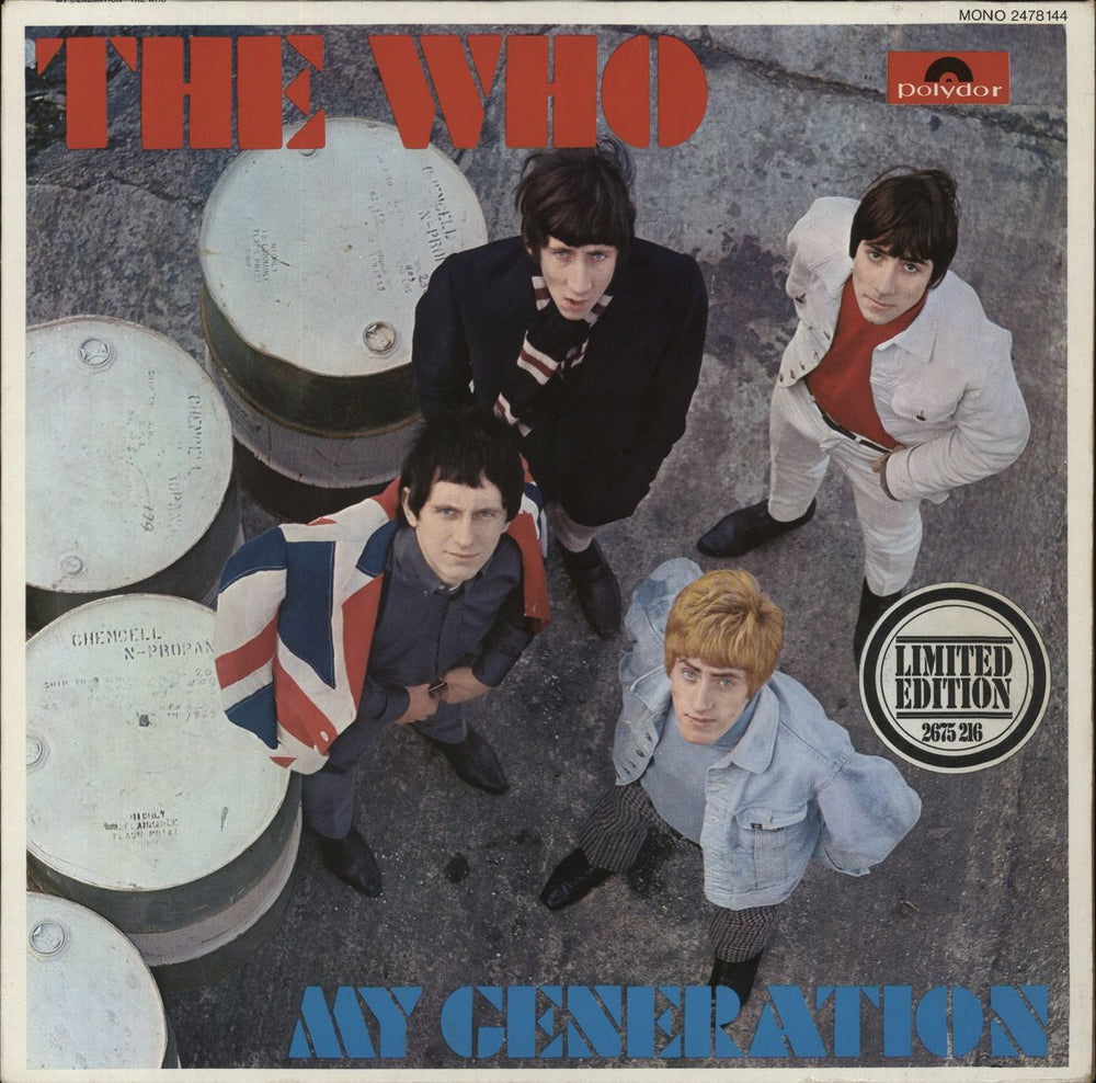 The Who My Generation - Hype Stickered Sleeve German vinyl LP album (LP record) 2478144