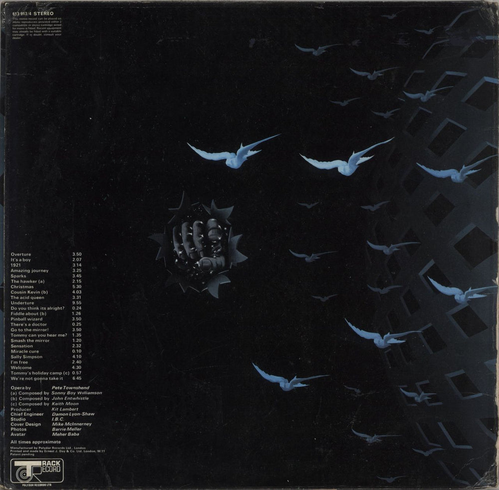 The Who Tommy - 1st - VG UK 2-LP vinyl record set (Double LP Album)