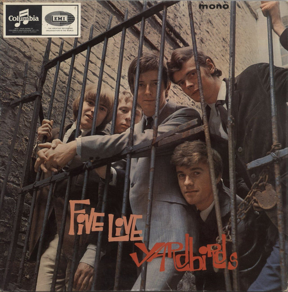 The Yardbirds Five Live Yardbirds - 1st - VG UK vinyl LP album (LP record) 33SX1677