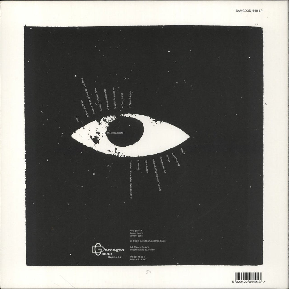 Thee Headcoats Conundrum - Black Vinyl UK vinyl LP album (LP record) 5020422044913