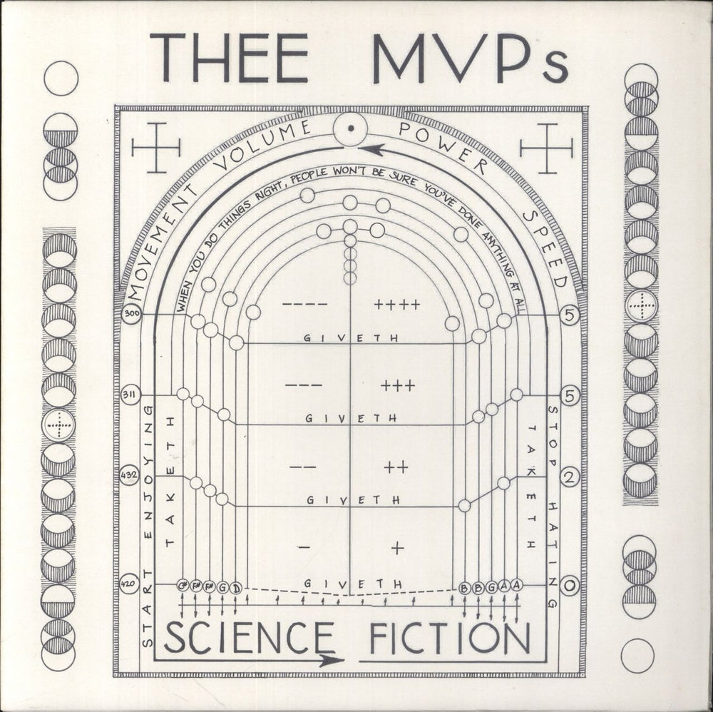 Thee MVPs Science Fiction UK vinyl LP album (LP record) EEASY001