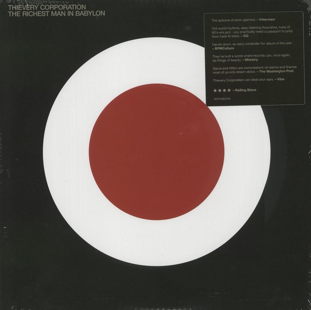 Thievery Corporation The Richest Man In Babylon - Sealed US 2-LP vinyl record set (Double LP Album) ESL0060