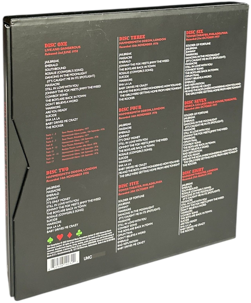 Thin Lizzy Live And Dangerous - Expanded 8-CD Super Deluxe Edition UK CD Album Box Set 602508190322