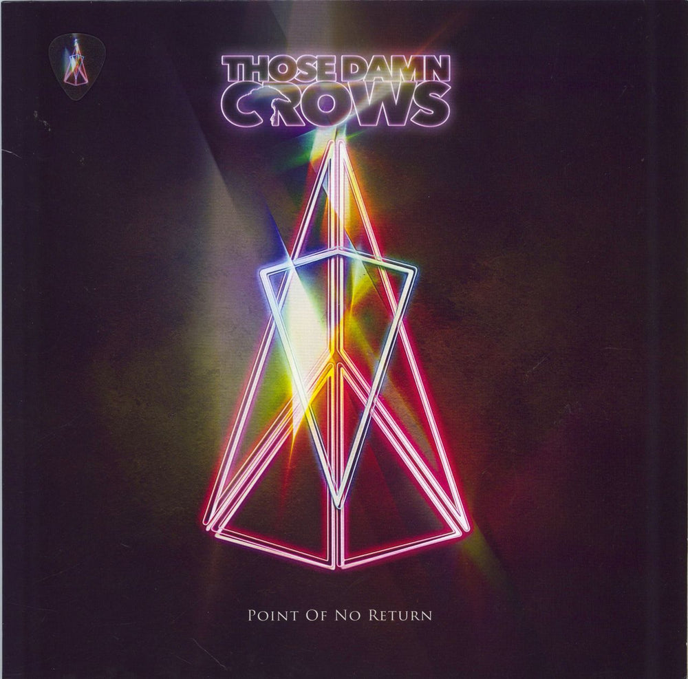 Those Damn Crows Point Of No Return + Plectrum UK vinyl LP album (LP record) MOSH625LP