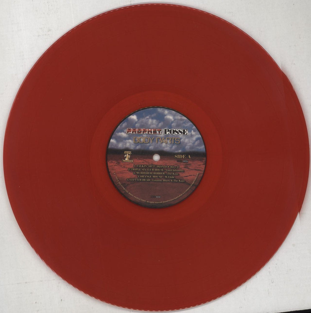 Three 6 Mafia Body Parts - Red Vinyl US 2-LP vinyl record set (Double LP Album) T8Q2LBO850065